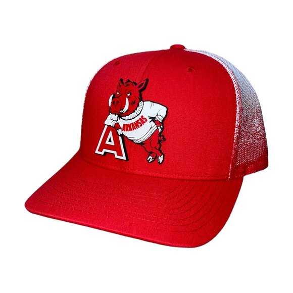 Men's New Era White Arkansas Razorbacks Collegiate 9FIFTY A-Frame